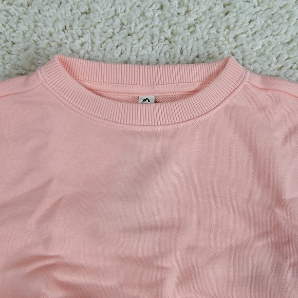 Unisex Organic Cotton Peach Crewneck Sweatshirt Newborn Lot of 2 - Picture 6 of 12
